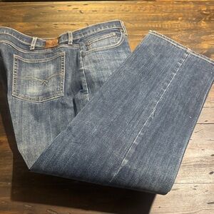 Wrangler 20X Style 33 Extreme Relaxed Men's Blue Denim Jeans-Size: 38x36